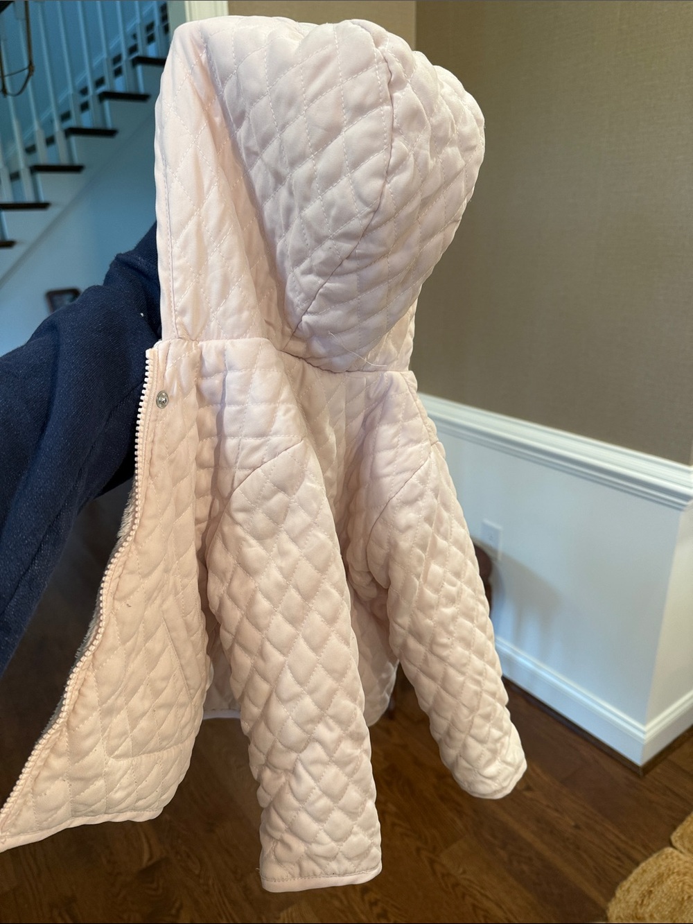 American Widgeon Girls' Quilted Hooded Puffer Jacket - Light Pink - Picture 5 of 5